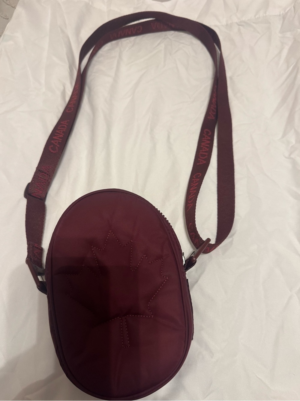 lululemon athletica Burgundy Oval Crossbody with Canada Strap